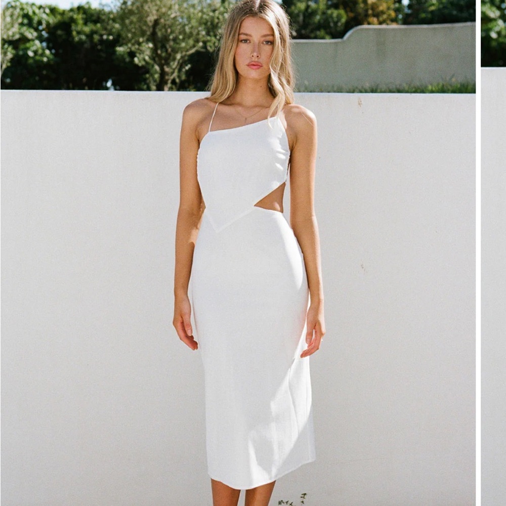 Sabo Skirt One Shoulder White Dress